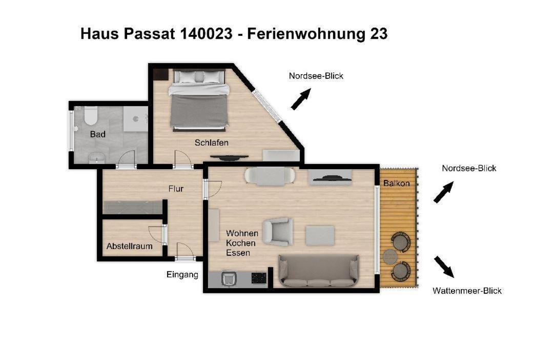 וגנרוגה Haus Passat Ferienwohnung 23 מראה חיצוני תמונה
